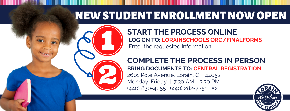 Register today. Become a Lorain Titan. Enroll online. 